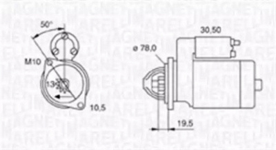 MAGNETI MARELLI 063720006010 -  Стартер